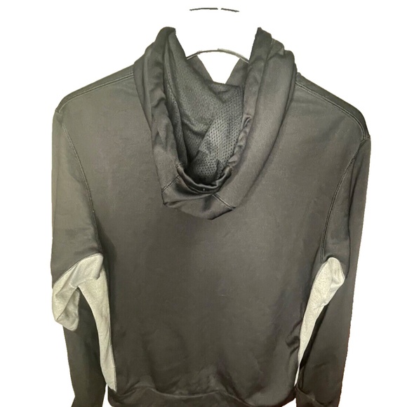 Nike Therma-Fit Mens Hoodie Full Zip Large, Gray Swoosh 2Tone Black / Gray Large - Picture 2 of 11